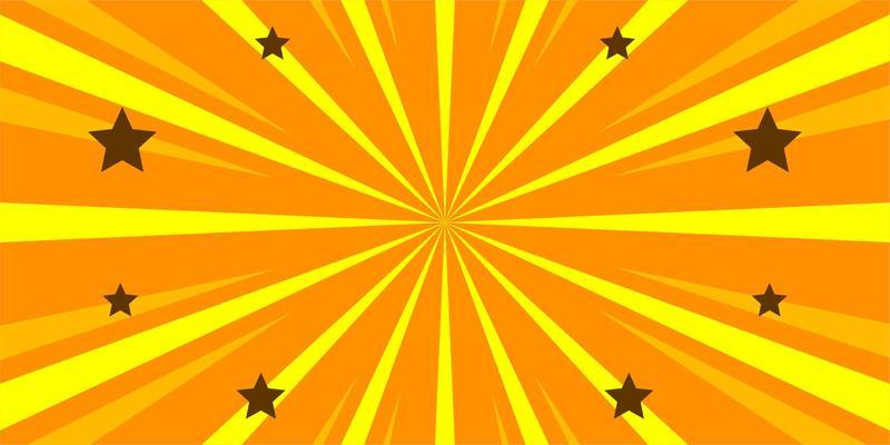 Comic yellow background with star