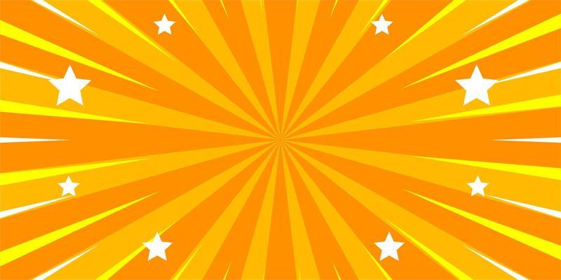 Comic yellow background with star