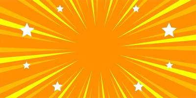 Comic yellow background with star vector