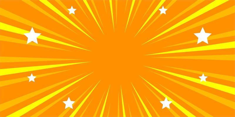 Comic yellow background with star