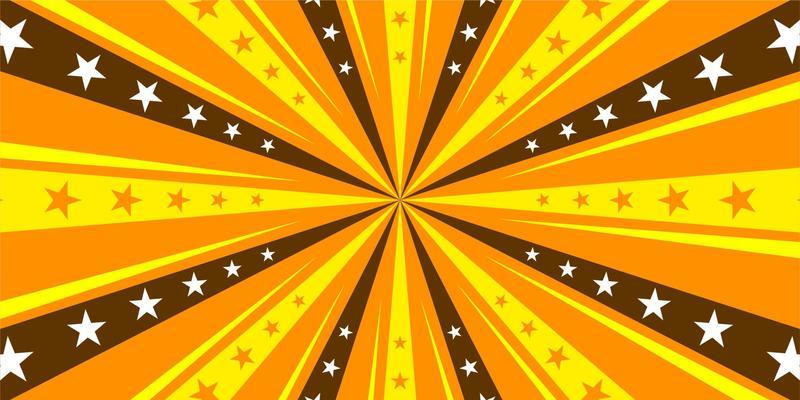 Comic yellow background with star