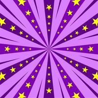 Comic cartoon purple background vector