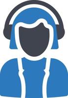 headphone vector illustration on a background.Premium quality symbols.vector icons for concept and graphic design.