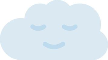 ilustración de vector de sonrisa de nube en un fondo. símbolos de calidad premium. iconos vectoriales para concepto y diseño gráfico.