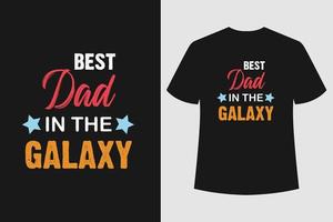 diseño gráfico de la camiseta del día del padre vector
