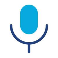 Voice Glyph Two Color Icon vector