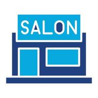 Saloon Glyph Two Color Icon vector