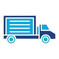 Truck Glyph Two Color Icon vector