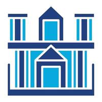 Petra Glyph Two Color Icon vector