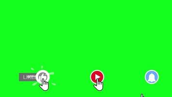 Subscribe Button Green Screen Bellow video