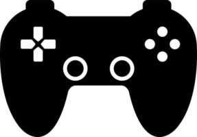 esquema de controlador de juego simple. icono de gamepad aislado para web en un fondo blanco vector