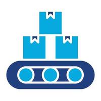 Sorting Machine Glyph Two Color Icon vector