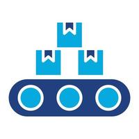Rolling Machine Glyph Two Color Icon vector