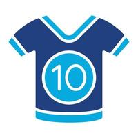 Sports Shirt Glyph Two Color Icon vector