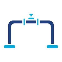 Pipeline Glyph Two Color Icon vector