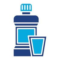 Mouthwash Glyph Two Color Icon vector