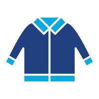 Winter Jacket Glyph Two Color Icon vector