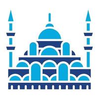 Istanbul Glyph Two Color Icon vector