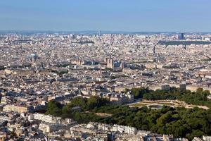 Paris, France top view on Notre Dame de Paris photo