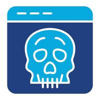 Malware Glyph Two Color Icon vector