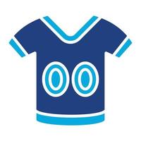 Football Jersey Glyph Two Color Icon vector