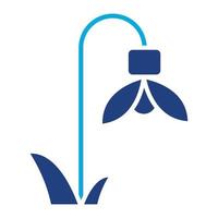Snowdrop Glyph Two Color Icon vector