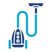 Vacuum Cleaner Glyph Two Color Icon vector