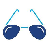 Sunglasses Glyph Two Color Icon vector