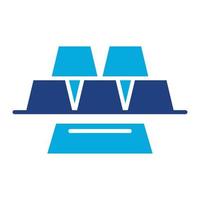 Ingots Glyph Two Color Icon vector