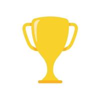 golden trophy For the winners of the sport achievement award concept vector