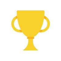 trofeo de oro para los ganadores del concepto de premio al logro deportivo vector