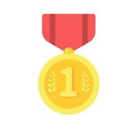 Medals are awarded to the winners of the sporting events. vector