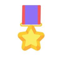 Medals are awarded to the winners of the sporting events. vector