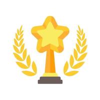 golden star trophy for the winner of the contest vector