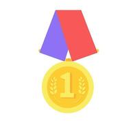 Medals are awarded to the winners of the sporting events. vector