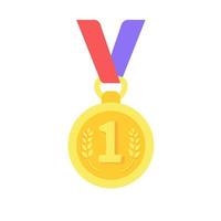 Se otorgan medallas a los ganadores de los eventos deportivos. vector