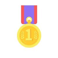 Medals are awarded to the winners of the sporting events. vector