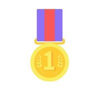 Medals are awarded to the winners of the sporting events. vector