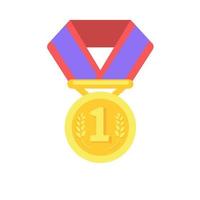 Medals are awarded to the winners of the sporting events. vector