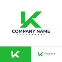 plantilla de vector de logotipo de letra k, conceptos creativos de diseño de logotipo de k