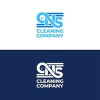 última plantilla de vector de logotipo cns, conceptos creativos de diseño de logotipo cns