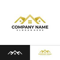 plantilla vectorial del logotipo de la casa, conceptos de diseño del logotipo de la casa creativa vector
