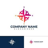 Compass logo vector template, Creative Compass logo design concepts