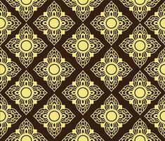 Thai Line Fabric tradional background seamless pattern vector
