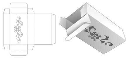 packaging box die cut vector