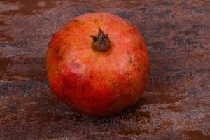 Ripe tasty pomegranate photo