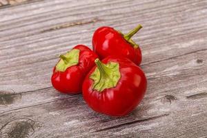 Red hot spicy cherry pepper photo