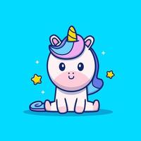 cute unicorn kawaii comic character profile 1931938 Vector Art at Vecteezy