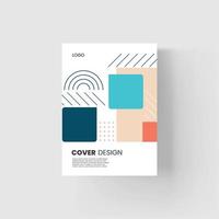 Brochure and book cover design template vector