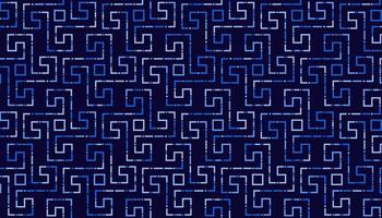 Vector background modern abstract ethnic repetition pattern blue